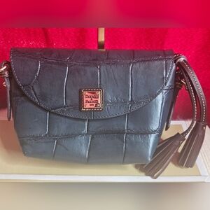 NWT Dooney & Bourke Denison Crossbody Saddle Bag Deep Teal B2DEN2174